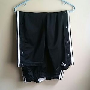 Button up adidas pants
